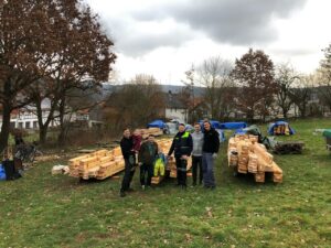 März 2024 Aufbauphase Besichtigungs-Naturhaus Waldo in Osthessen